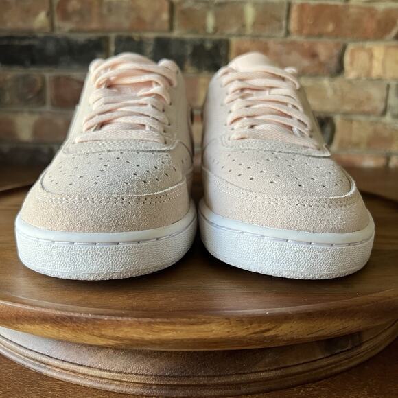 Nike Court Vision Low Orange Pearl White Suede Shoes Sneakers Women's Size 9.5 - Picture 12 of 16